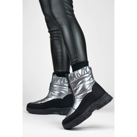 Snow boots Model 3555-4-G Black/Silver - PRIMO grey 1