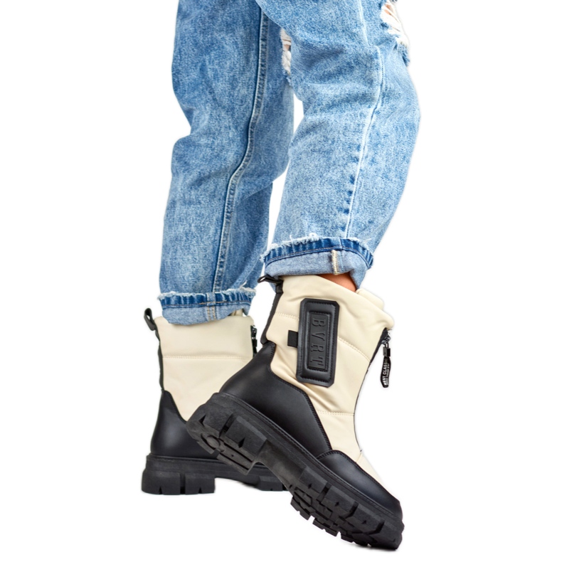 Snow boots Model H-07BE Beige/Black - PRIMO 1