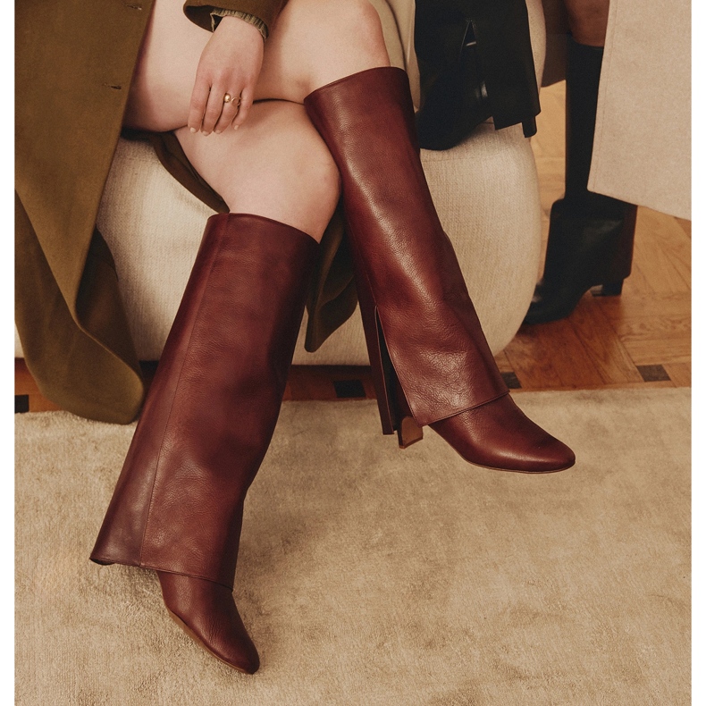 Marco Shoes Cleo Wide Boots brown 1 Marco Shoes Cleo Wide Boots brown 1