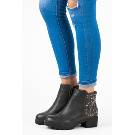 Vices Boots With Crystals grey 1