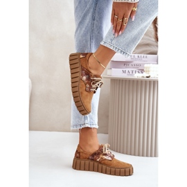 Suede Shoes On The Brown Hypnosis Platform 2