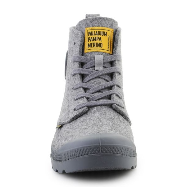 Palladium Pampa Hi Merino shoes 74377-027-M Gray grey 2
