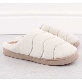 Unisoft W 6622 EVE466B fur home slippers beige 2