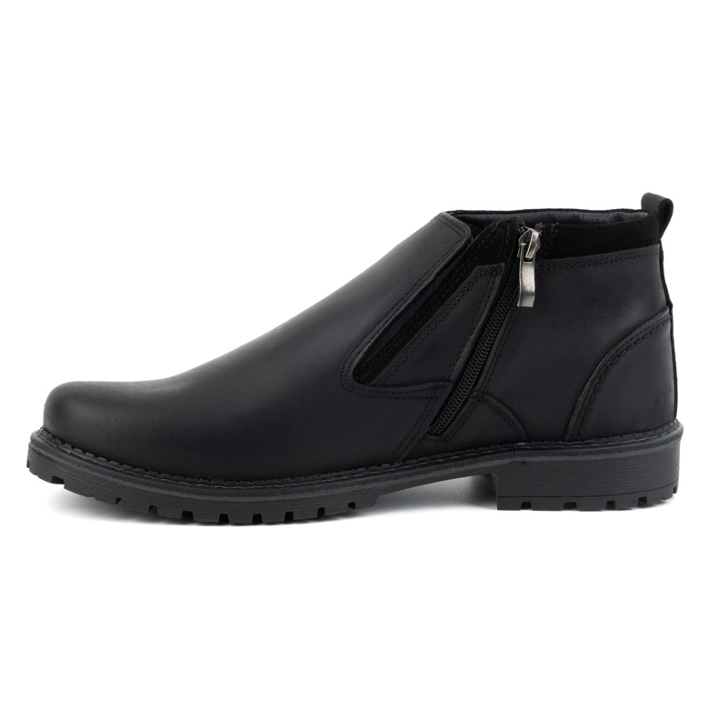 Olivier Men's leather Chelsea boots, insulated, 140GT, black 1 Olivier Men's leather Chelsea boots, insulated, 140GT, black 1