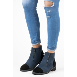 Vices Suede ankle boots for fall blue 1