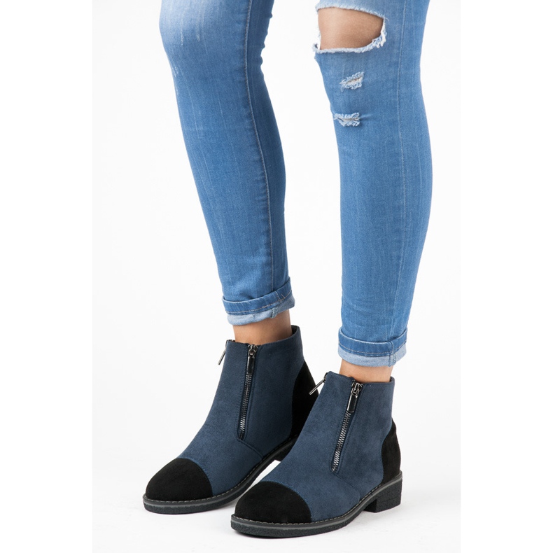 Vices Suede ankle boots for fall blue 1
