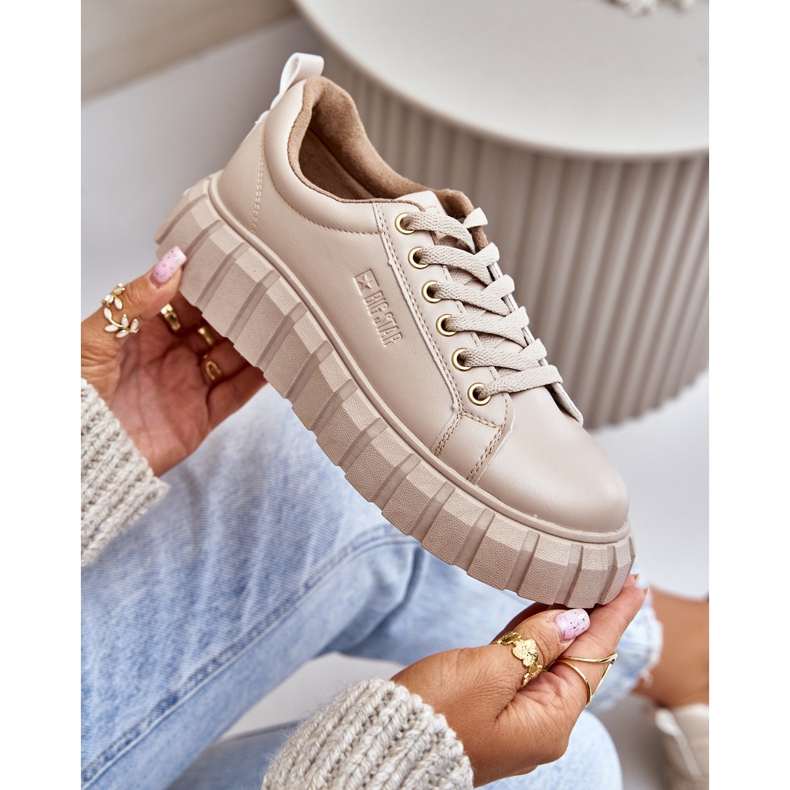 Big Star Women's Insulated Sneakers MM274618 Beige 2