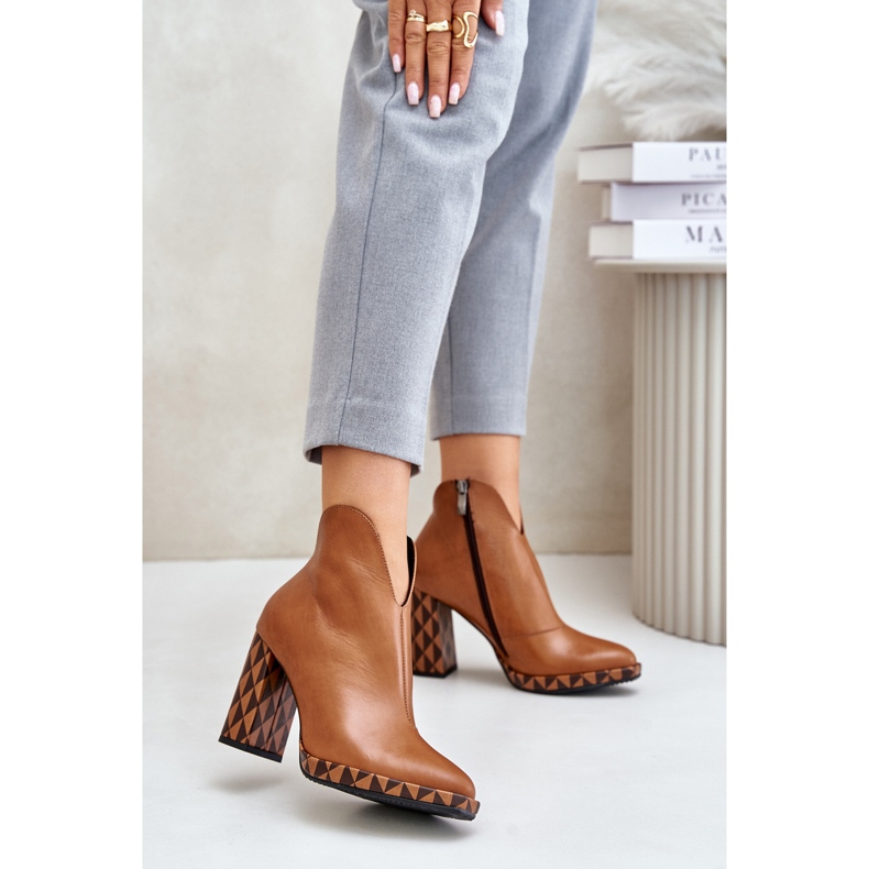 Leather Ankle Boots Laura Messi 2836 Brown 2 Leather Ankle Boots Laura Messi 2836 Brown 2