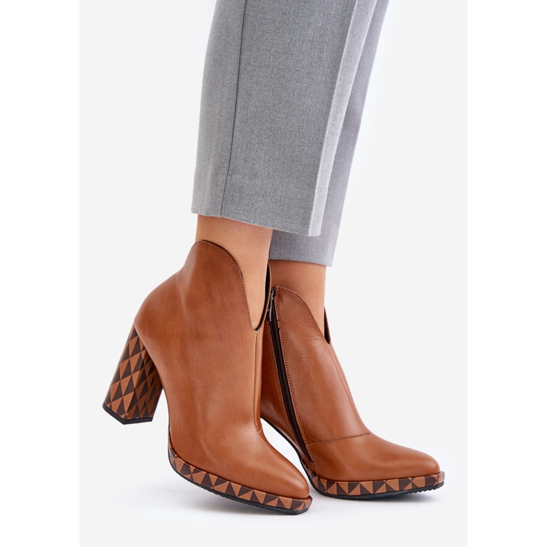 Leather Ankle Boots Laura Messi 2836 Brown 1 Leather Ankle Boots Laura Messi 2836 Brown 1