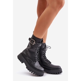 Insulated Worker Boots With Buckle Big Star OO274137 Black 1