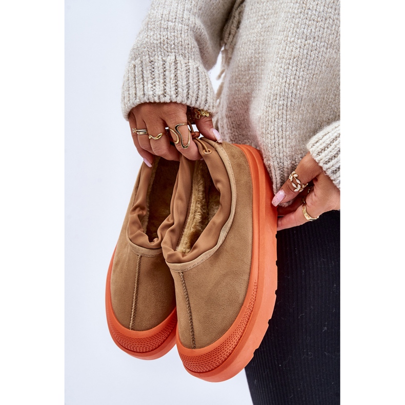 Camel Izamine Women's Platform Snow Boots With Low Upper brown 2