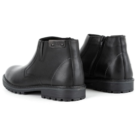 Olivier Men's boots insulated with Wool 815, black face 6