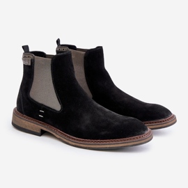 Suede Men's Chelsea Boots Big Star OO174154 Black 1 Suede Men's Chelsea Boots Big Star OO174154 Black 1