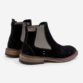 Suede Men's Chelsea Boots Big Star OO174154 Black 2