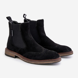 Suede Men's Chelsea Boots Big Star OO174192 Black 1