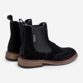 Suede Men's Chelsea Boots Big Star OO174192 Black 2