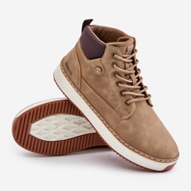 Big Star Men's Lace-Up Boots OO174560 Hi-Poly System Beige 2