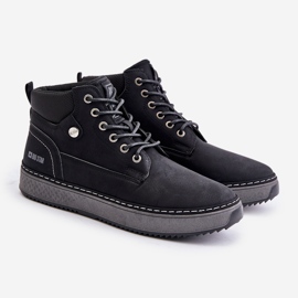 Big Star Men's Lace-Up Boots OO174559 Hi-Poly System Black 1