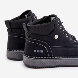 Big Star Men's Lace-Up Boots OO174559 Hi-Poly System Black 2