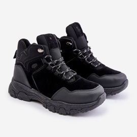 News Men's Insulated Lace-Up Trekking Shoes Black Zerista 1