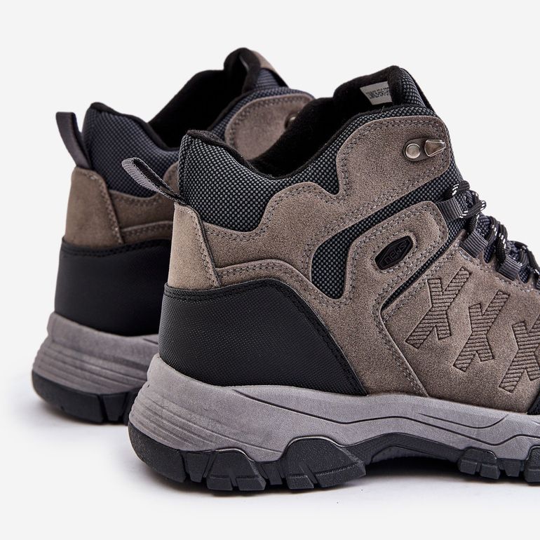 News Men's Insulated Lace-Up Trekking Shoes Gray Zerista grey 2