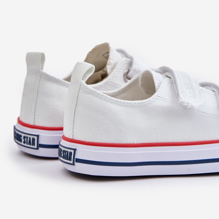 Children's Velcro Sneakers Big Star OO374009 White 2