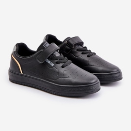 Children's Sneakers Made of Eco Leather With Velcro Big Star OO374004 Black 1