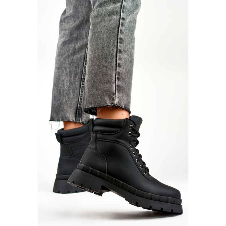 Women's boots, slightly insulated, black 8538A-B 2