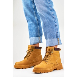 Women's insulated boots camel 9501-PA-C brown 1