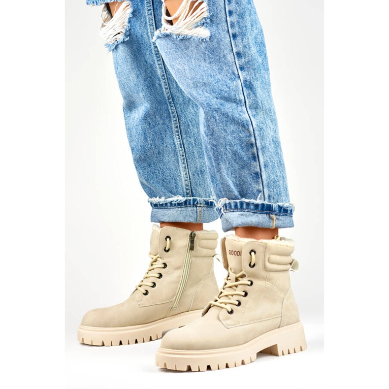 Women's insulated boots, beige GD-TL51BE 2 Women's insulated boots, beige GD-TL51BE 2