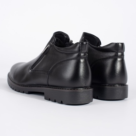 Men's shoes made of eco leather black 1