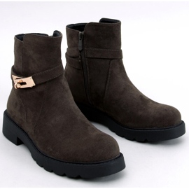 Drapers Green suede flat ankle boots 1
