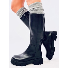 Women's boots with a thick sole Baker Black 1