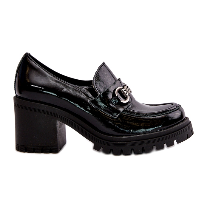 Zazoo 20175 Patent Leather Women's Pumps Natural Leather Black 4 Zazoo 20175 Patent Leather Women's Pumps Natural Leather Black 4