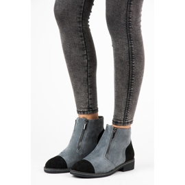 Vices Suede ankle boots for fall grey 1