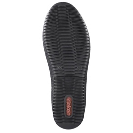 Leather waterproof snow boots insulated with Rieker sheep wool black 2