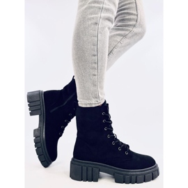 Kelis Black lace-up boots 2