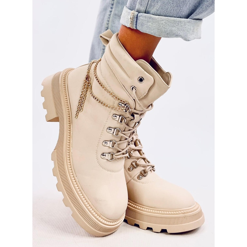 Hudson Beige Trapper Boots 2