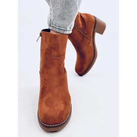 Linzi Camel rubber heel boots brown 1