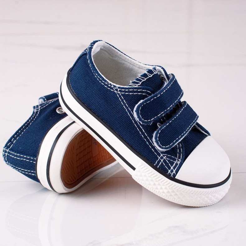 Vico children's sneakers with Velcro fastening navy blue 2