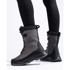 Women's lace-up trekking shoes DK waterproof grey 2 Women's lace-up trekking shoes DK waterproof grey 2