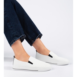 Women's white openwork sneakers 1 Women's white openwork sneakers 1