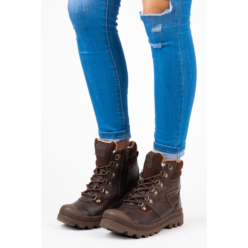 Arrigo Bello Trappers with sheepskin brown 2