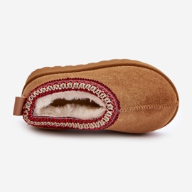 Children's Platform Snow Boots Insulated with Camel Vilabria Fur brown 2