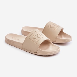 Women's foam flip-flops Big Star OO274043 Beige 1