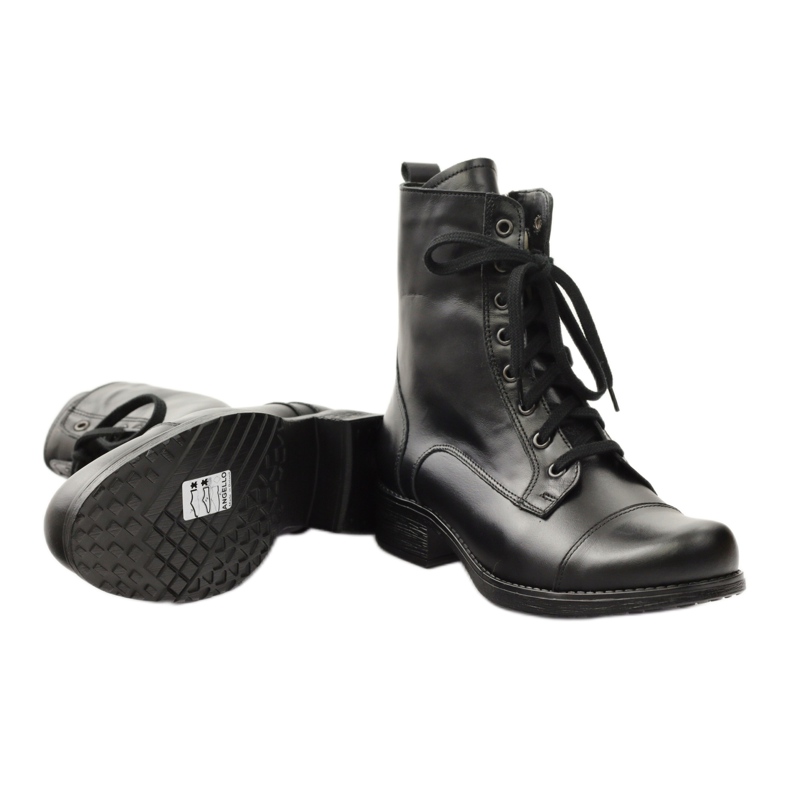 Leather boots with a zipper Angello 2060 black 3
