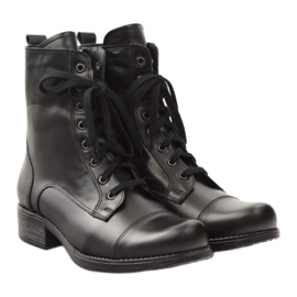 Leather boots with a zipper Angello 2060 black 4