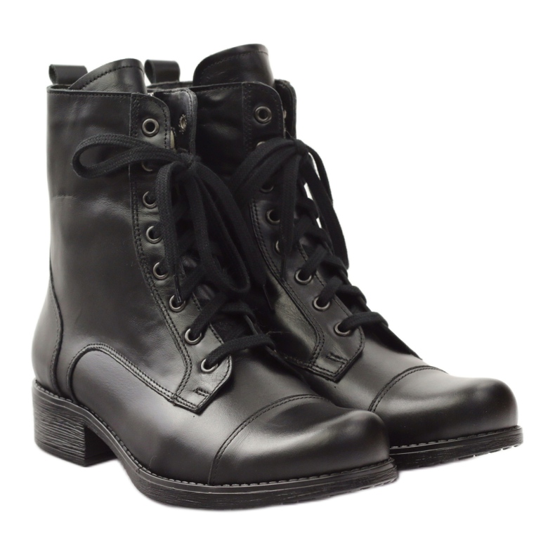 Leather boots with a zipper Angello 2060 black 4