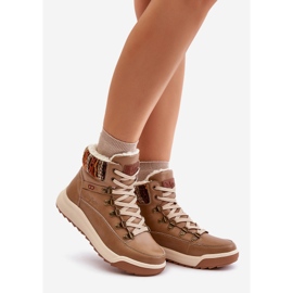 Leather Women's Warm Boots Lee Cooper LCJ-24-01-2985 Beige 1