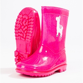 Glitter high girls' wellies pink 1 Glitter high girls' wellies pink 1